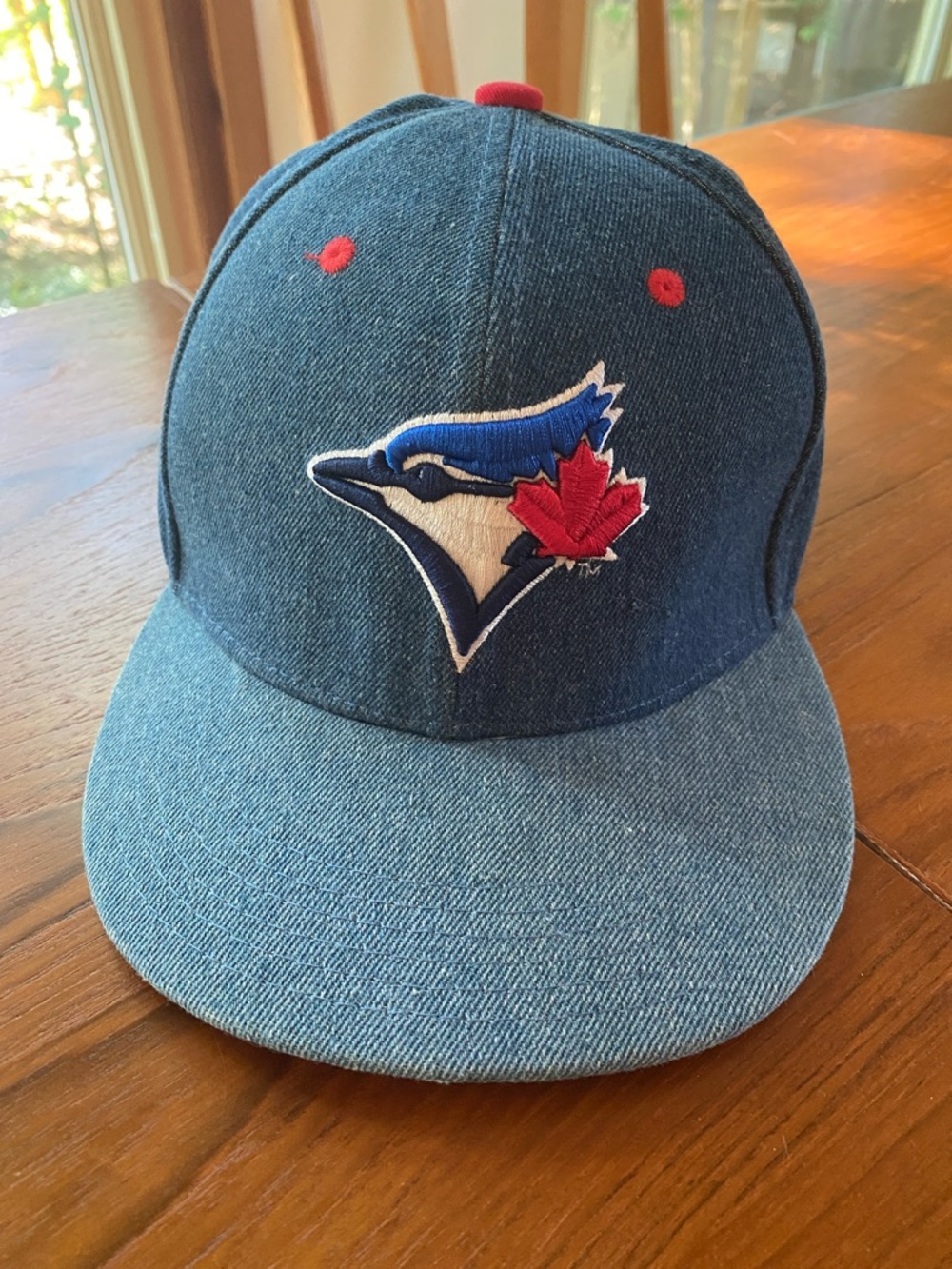 Two-tone denim Toronto Blue Jays baseball hat